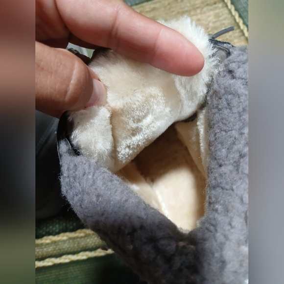 Women's Gray Lace-Up Boots - Picture 4 of 7